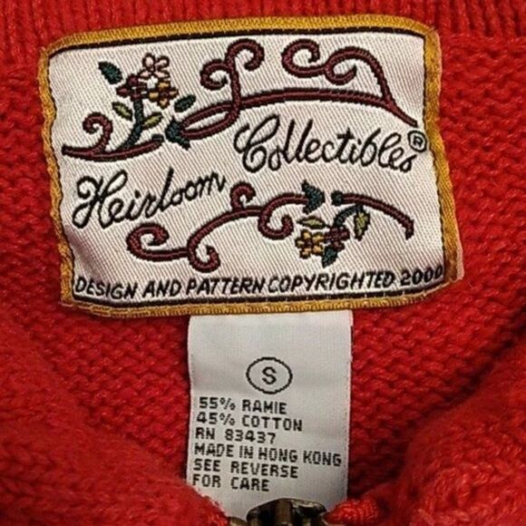 Christmas Sweater Jacket Small Vintage Ski Holiday 80s - Picture 14 of 14